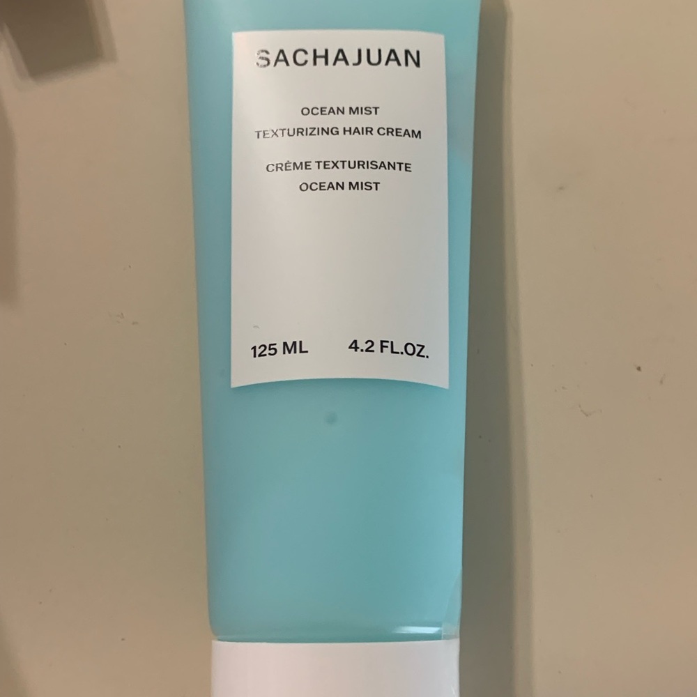 Blue and White Hair Styling Tube